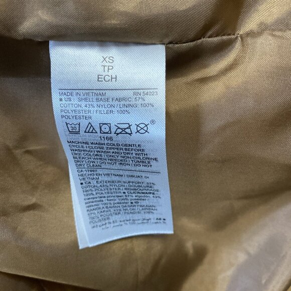 Old Navy Hooded‎ Utility Jacket Women's XS Brown Faux Fur Lining Winter Coat EUC - Picture 9 of 13